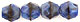Firepolish 6mm : Blue w/Black Swirl