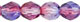 Firepolish 6mm : Dual Coated - Tanzanite/Fuchsia