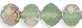 Small Rosebud Firepolish 5/6mm : Matte - Peridot Vitral
