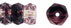 Firepolish 6/3mm - Rondelle : HurriCane Glass - Crystal/Amethyst