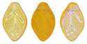 Leaves 12/7mm: Matte - Medium Topaz AB