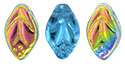 Leaves 12/7mm: Vitral - Aquamarine