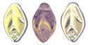 Leaves 12/7mm: Mid. Amethyst AB
