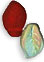 Leaves 14/9mm: Matte Siam Ruby - Vitral