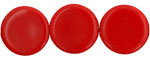 Coin Beads 20mm : Opaque - Red