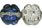 Flowers 7/4mm: Silver/blue/crystal