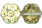 Flowers 8/4mm: Gold 1/2