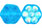 Flowers 8/4mm: Aquamarine AB