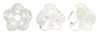 Baby Bell Flowers 4/6mm : Crystal/White