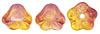 Bell Flowers 8/6mm : Dual Coated - Fuchsia/Lemon