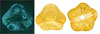 Bell Flowers 8/6mm : Glow in the Dark - Topaz