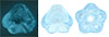 Bell Flowers 8/6mm : Glow in the Dark - Aquamarine