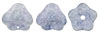 Bell Flowers 8/6mm : Ultra Luster - Transparent Blue