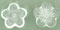 Large Flat Flowers 16/4mm: Crystal