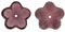 Large Flat Flowers 16/4mm: Mid. Amethyst