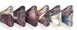 Trumpet Flower 5/8mm : Vitrail - Amethyst/White