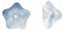 Trumpet Flower 8/13mm : Luster - Crystal/Blue