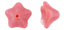 Trumpet Flower 8/13mm : Crystal/ Pink