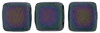 CzechMates Tile Bead 6mm : Matte - Iris - Purple