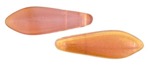 CzechMates Two Hole Daggers 16 x 5mm : Milky Pink - Celsian