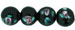 Flower Beads 6mm: Jet