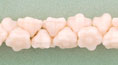 Button Style Bead Flower 7mm : Soft Peach Opal