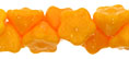 Button Style Bead Flower 7mm : Sunflower Yellow