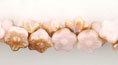 Button Style Bead Flower 7mm : Celsian - Soft Peach Opal