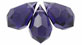 M.C. Beads 6/10mm - Teardrop : Tanzanite
