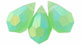 M.C. Beads 6/10mm - Teardrop : Matte - Peridot AB
