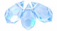 M.C. Beads 6/10mm - Teardrop/AB : Lt. Sapphire
