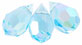 M.C. Beads 6/10mm - Teardrop/AB: Aquamarine