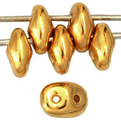 SuperDuo 5 x 2mm Tube 2.5" : 24K Gold Plated