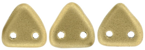 CzechMates Triangle 6mm : Matte - Metallic Flax