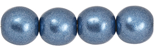 Round Beads 6mm : ColorTrends: Saturated Metallic Bluestone