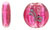 Oval Flower Silver Foil 12/10mm: Rosaline
