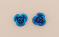 Metal Flower 8mm: Matte - Blue