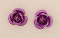 Metal Flower 12mm: Matte - Purple