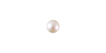 PRESTIGE 5818 6mm PEARLESCENT WHITE Half-Drilled Crystal Pearl