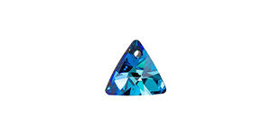 PRESTIGE 6628 8mm Mini Triangle Pendant Crystal Bermuda Blue