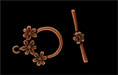 Multi Daisy Toggle: Atique Copper