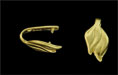 Leaf Double Pinch Bail 17/9mm: Gold