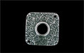 Square Link w/Swirls 23/23: Antique Silver