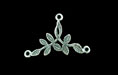 Leafy Branch Connector 26/16mm : Antique Silver