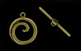 Spiral Toggle Set: Antique Brass