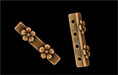 Four Hole Spacer Bar 21/5: Antique Copper