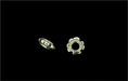 Notched Spacer 6/3: Antique Silver