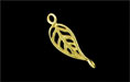 Leaf Twist Link 25/7mm: Gold