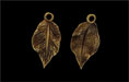 Detailed Leaf Pendant 20/10: Antique Brass