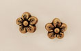 Flower 10mm: Antique Gold